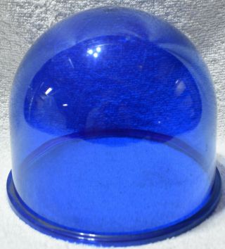 Nos Federal Signal Fed Sig Model 16 Visilite Blue Lens Dome Vintage
