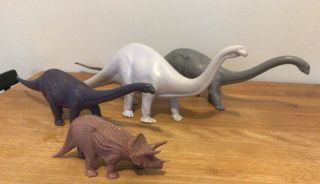 Vintage 4x Invicta British Natural History Museum Dinosaur Figures
