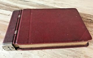 Antique 1920s Ruby Ledger Binder Deluxe Loose Leaf Accounting Book 8000,  Recipes