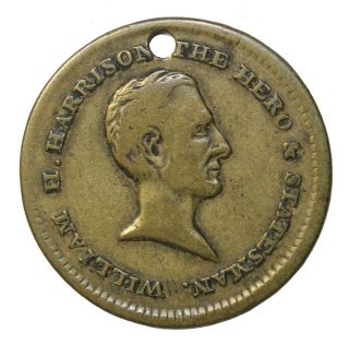 1840 William Henry Harrison Political Campaign Token Hero Statesman Whh - 1840 - 38