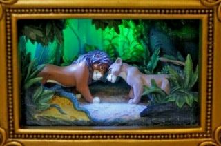 Disney " Gallery Of Light " Rare Lion King - Simba & Nala By Robert Olszewski