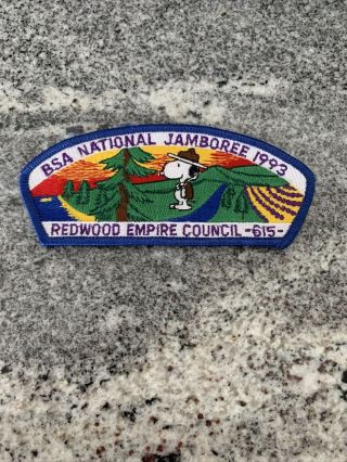 Redwood Empire Council Strip 1993 National Jamboree Csp Sap Boy Scouts Bsa