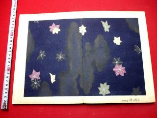 2 - 35 Senshoku Japanese Kimono Design Woodblock Print Book