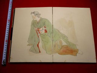 2 - 35 Japanese C.  1936 Shasei Sketch Daily Hand Drown Pictures Book