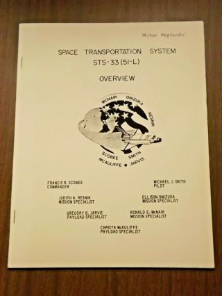 Nasa Challenger 51 - L (sts - 33) Pre - Flight Overview Booklet