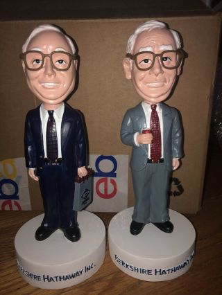 Warren Buffett & Charlie Munger Bobblehead Set,  Berkshire Hathaway