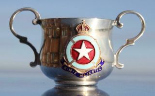 White Star Line Rms Majestic Purchased Onboard Barbers Shop Double Handled Cup