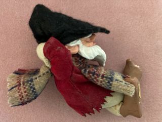 Vintage Simpich Elf " Snooze " 1985 Handmade 6 Inch Tall Shawl Hat Orig.  Sticker