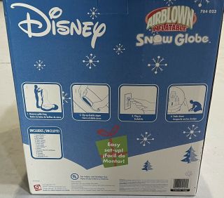 2007 Disney Gemmy Air blown inflatable￼ Snow Globe ￼ Mickey Minnie Mouse 2