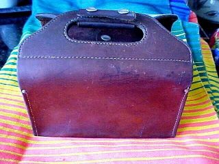 Rare Geo.  Lawrence Co.  Portland Vintage Leather Shotgun Shell Case
