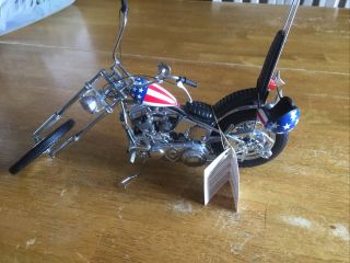 Franklin Easy Rider Chopper 1/10 Harley Davidson Stars &stripes Die Cast