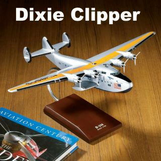Pan Am American 314 Dixie Clipper 1/100 Wood Desktop Airplane Model