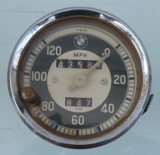 Bmw Motorcycle Vdo Speedometer R69 R69s R60/2 R50/2 R50s R60 1955 - 1962