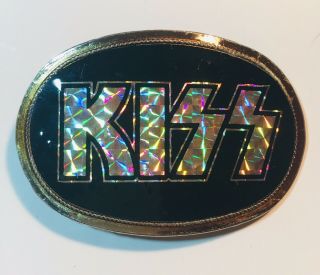 Vintage Kiss Belt Buckle.  Pacifica Mfg.  1976.  Awesome