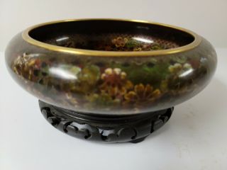 Vintage Large Chinese Cloisonne Bowl - 9 " Wide X 3 " High