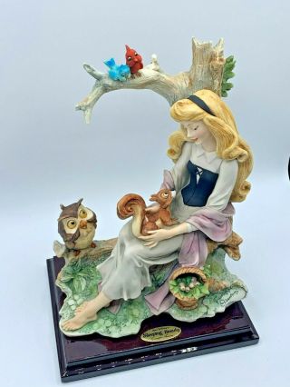 Florence Giuseppe Armani Disney " Sleeping Beauty " W/animals Figurine 0106c