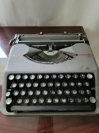 Vintage Hermes Made In Switzerland Typewriter With Case