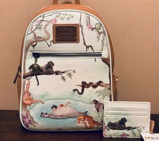 Loungefly Disney Jungle Book Mini Backpack & Cardholder Nwt