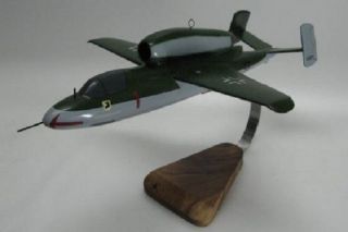 Heinkel He - 162 Salamander Airplane Desktop Wood Model