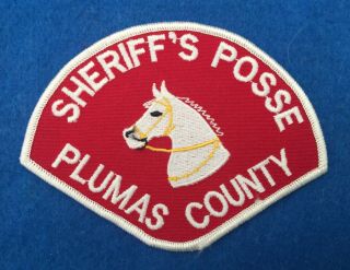 Plumas County Sheriff’s Posse,  California Old Shoulder Patch