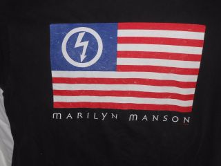 Vintage Marilyn Manson Anti - Christ Superstar Tour Shirt 1997 X - Large Nin