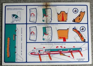 Garuda Indonesia (MEA aircraft) Boeing 747 Airline Safety Card 2