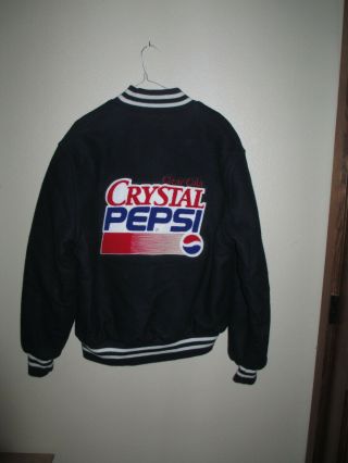 Rare Vintage Clear Cola Crystal Pepsi Holloway Delivery Driver Jacket? Sz L