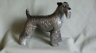 Vintage Coopercraft Pottery Dog Kerry Blue Terrier