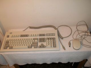 Vtg 1989 Ibm Model M 1391401 Mechanical Computer Clicky Keyboard & Mouse