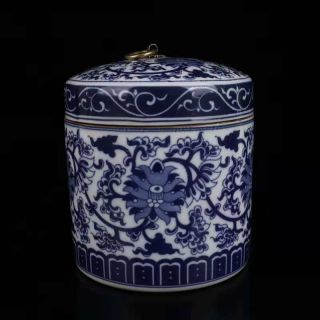 Chinese Vintage Blue And White Porcelain Handmade Exquisite Pot 50772