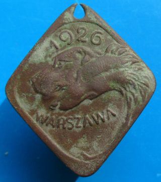 Poland - Old Warsaw 1926 Dog Tax Tag - More On Ebay.  Pl