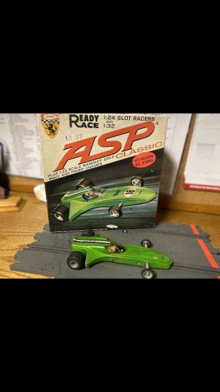 Vintage 1/24 Scale Classic Asp Slot Car With Box Ready Race Cm160 Moror