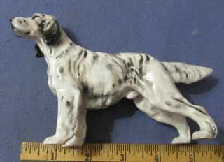 Vintage Royal Doulton English Setter Dog Figurine Hn 1051 3 3/4 X 6 Inches