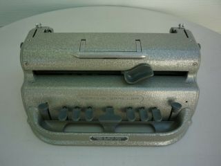 Vintage Perkins Brailler David Abraham Howe School For The Blind Typewriter