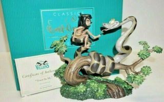 Disney Classics " Trust In Me " Kaa And Mowgli Members Only Jungle Book - Cert & Box