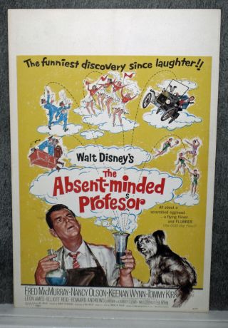 Sthe Absent - Minded Professor Disney 1961 Movie Poster Skye Terrier