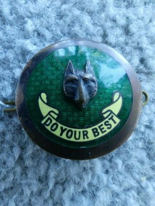 Boy Scouts Of Canada Old Cubmaster Hat Badge