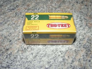 Vintage 22 Tru - Test Ammunition Box - Empty - Hard To Find