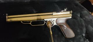 Rare Vintage Crosman No 105 Bullseye Multi Pump.  177 Cal Pellet Pistol Brass