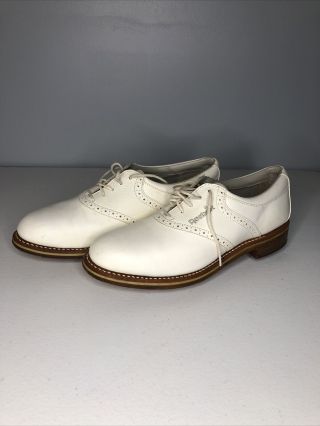 Vintage Reebok Classics Men’s All Leather Golf Shoes 9 1/2n