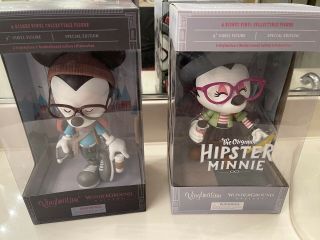 Hipster Mickey & Minnie Mouse Vinylmation Figures -,