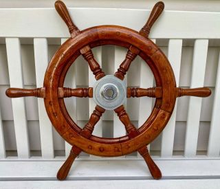 Vintage Chris Craft 1954 Cabin Cruiser Yacht Steering Wheel