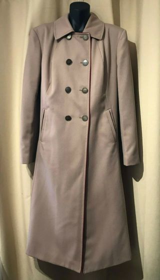Emirates Airlines Female Cabin Crew Long Coat Size 14 " Emirates By Simon Jersey "