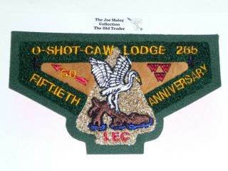 Oa 265 O Shot Caw,  C - 24 Chenille,  Leather,  Lec,  50th Ann,  South Florida,  Camp Seminole
