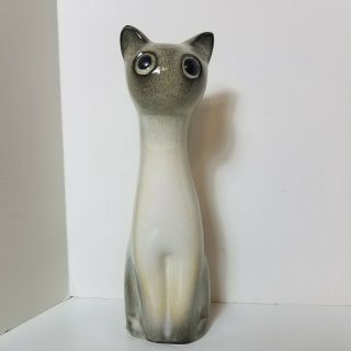 Vintage Howard Pierce Ceramic Siamese Cat Statue