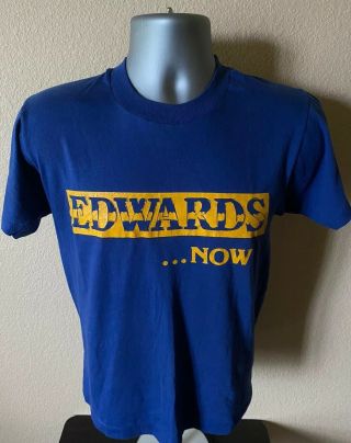 Vtg 1970’s Louisiana Governor Edwin Edwards Campaign T Shirt Screen Stars Sz M