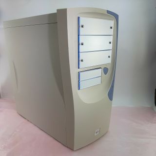 Msi Aopen Custom Atx Or Baby At Pc Computer Case Mid Tower Vintage Beige