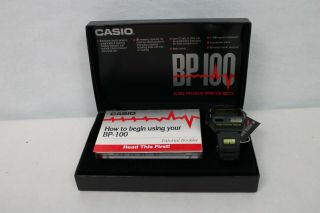 Vintage Casio Bp - 100 Blood Pressure Watch Box
