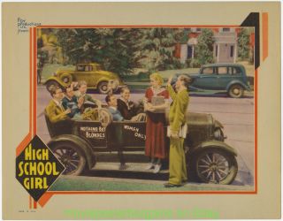 High School Girl Lobby Card 11x14 Inch 2 Cecilia Parker 1930 