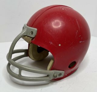Vintage Riddell Pac - 44 Red Football Helmet Size Large 7 3/8